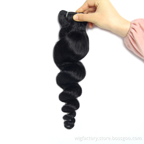100% Indian  hair bundles wholesale,hot selling Indian  hair loose wave bundles,loose wave bundles human hair